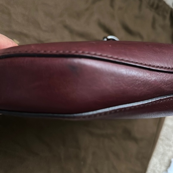 Authentic Gucci burgundy half moon bag - Picture 16 of 17